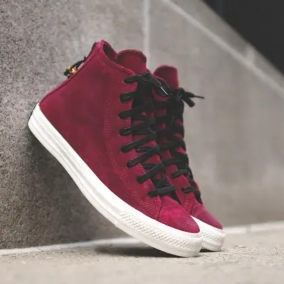 Converse, all star zip, red suede, size 10.5